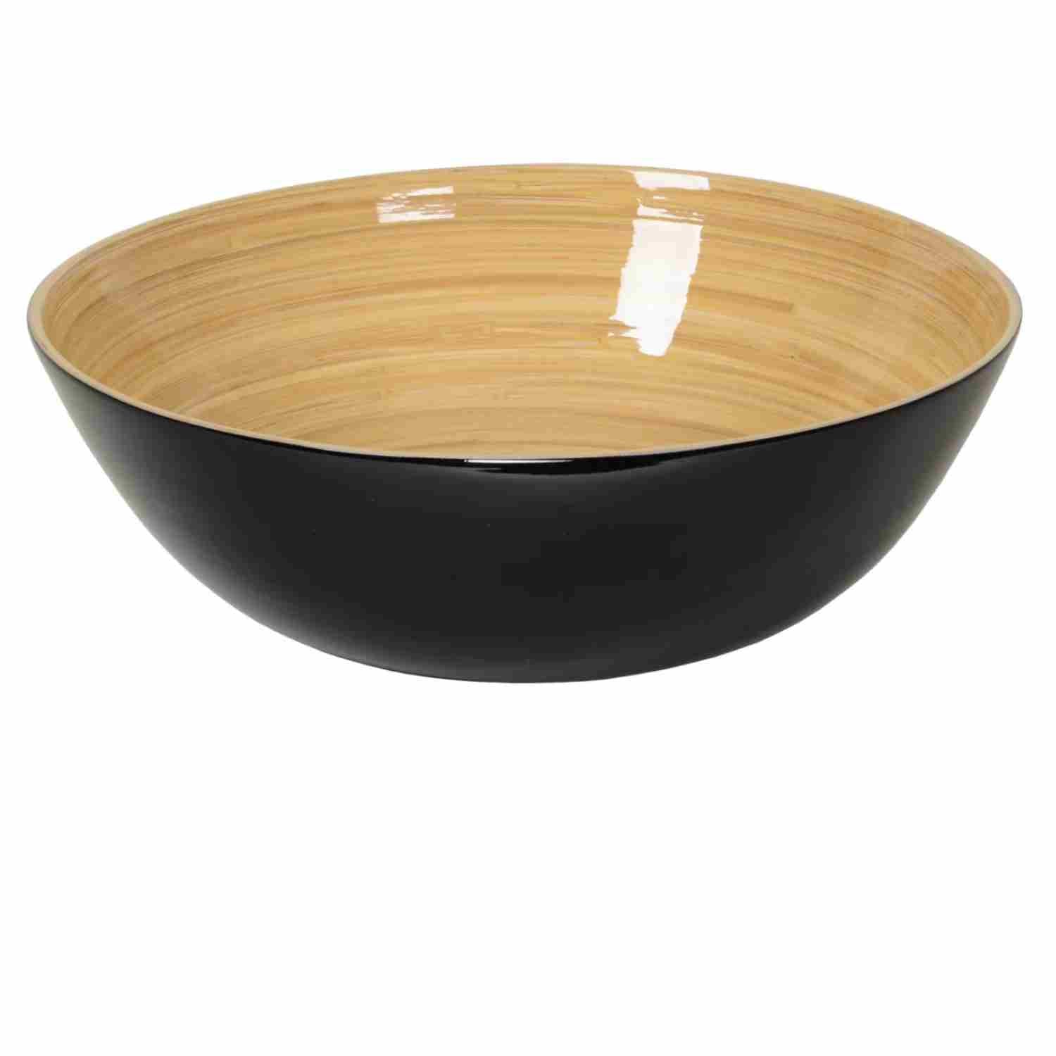 Saladier en bambou laqué 30 x 10cm Albert