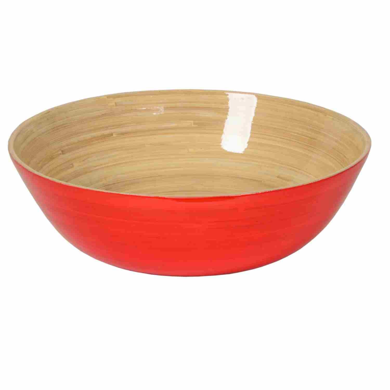 Saladier en bambou laqué 30 x 10cm Albert