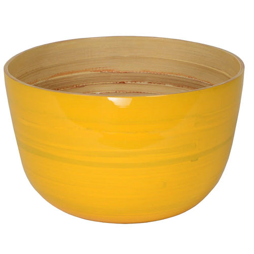 Saladier en bambou laqué 22x14 cm Albert