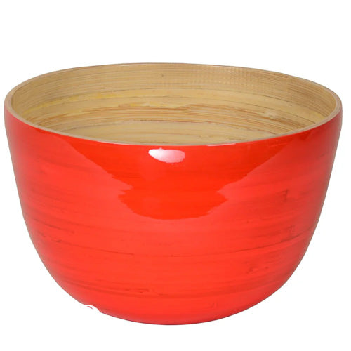 Saladier en bambou laqué 22x14 cm Albert