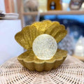 Lampe coquillage à paillettes