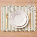 Set de table Roméo – rayure matcha