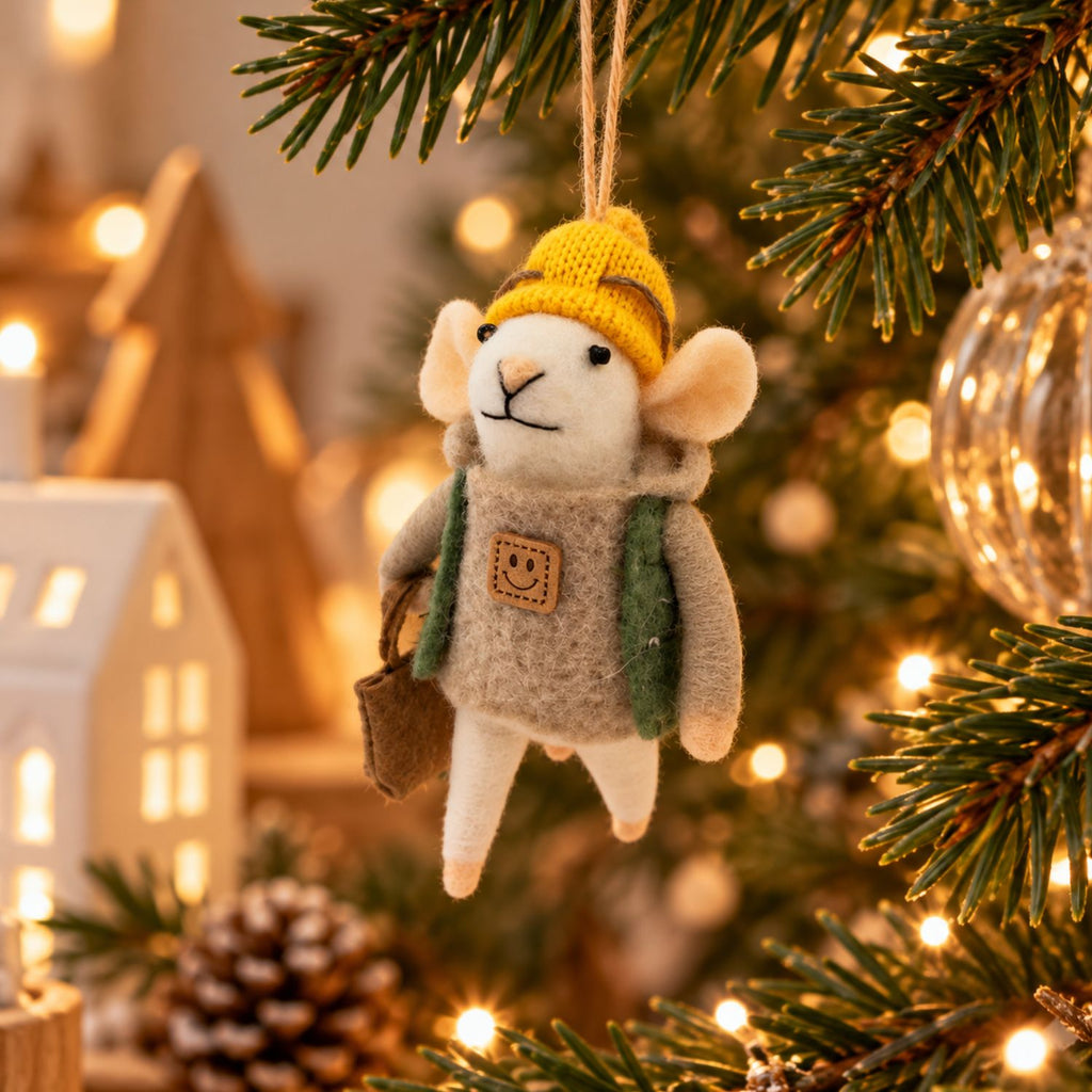 Souris Oscar – Suspension de Noël petit bricoleur
