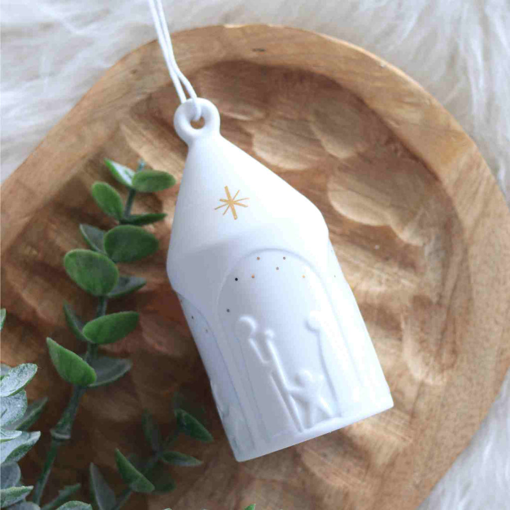 Suspension en porcelaine – “Cloche crèche” – Räder