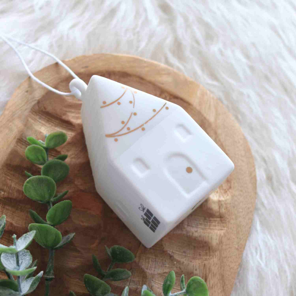 Suspension en porcelaine – “Maison de noel” – Räder