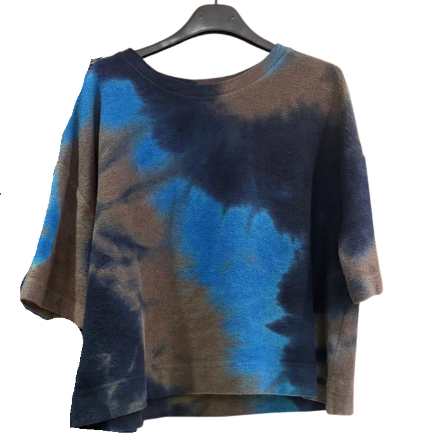 Sweat Tie and Dye Bleu – Coton bouclette