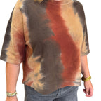 Sweat Tie and Dye Ocre – Coton bouclette