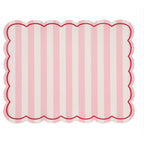 Set de table rayure rose