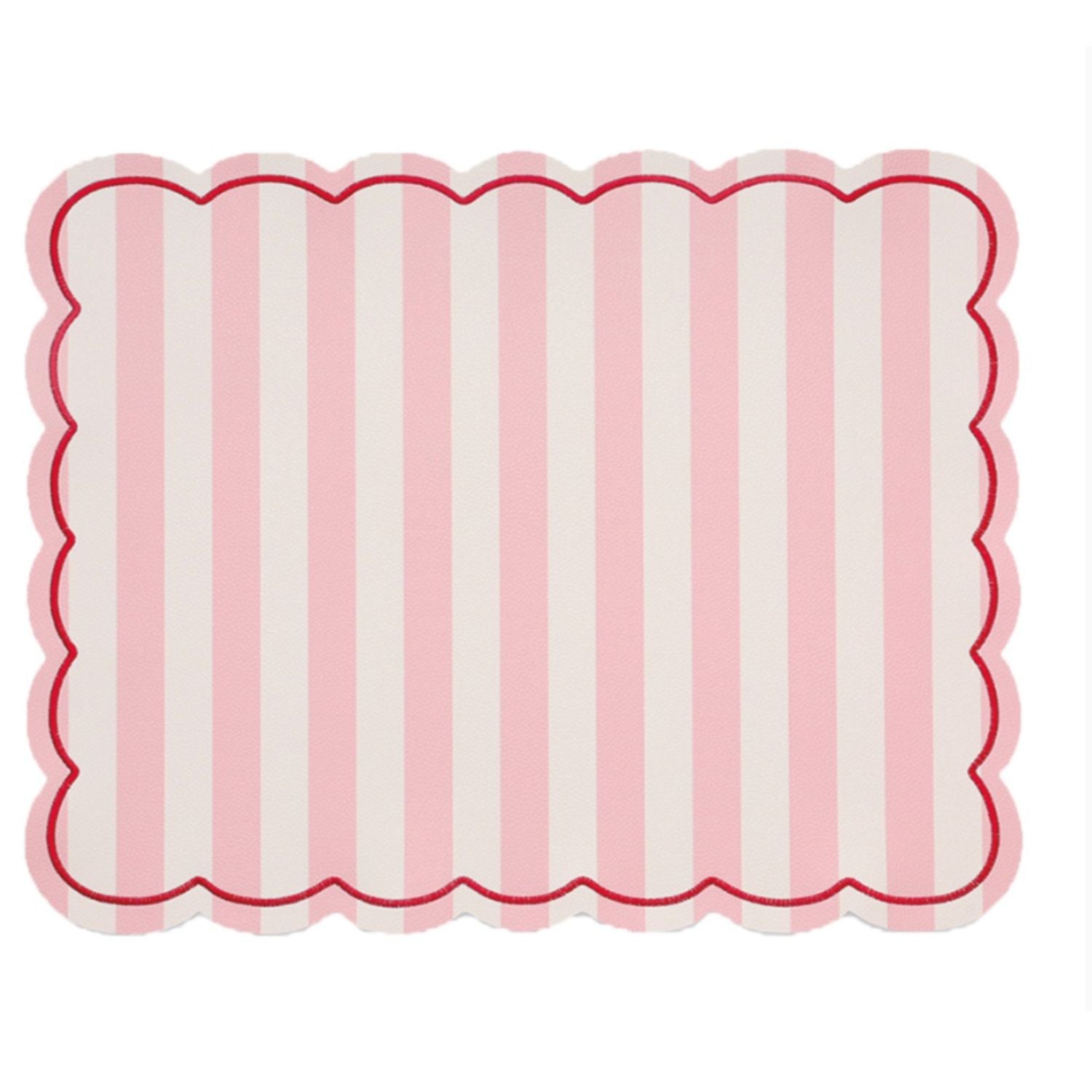 Set de table rayure rose