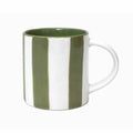 Tasse expresso Chichou rayée verte 