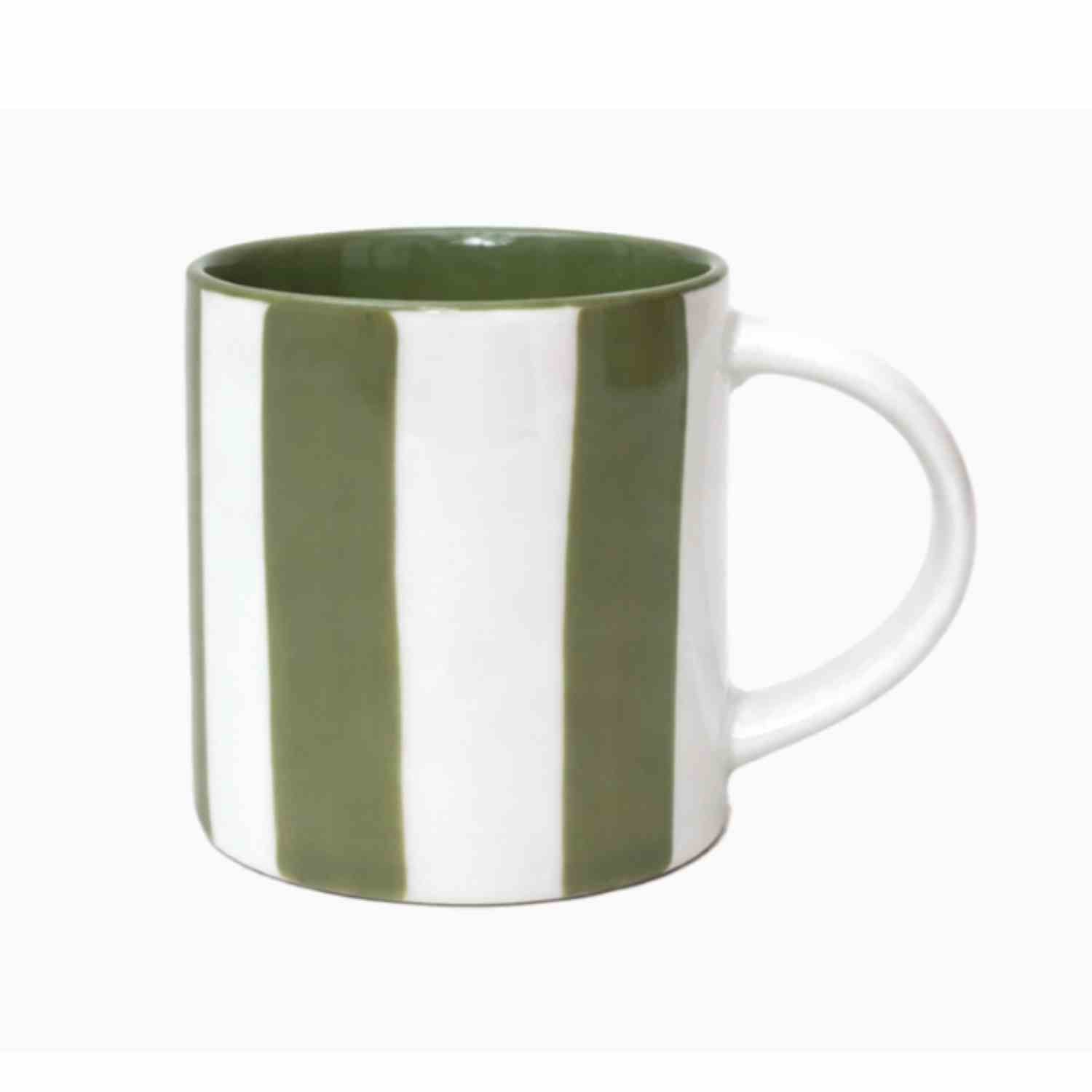 Tasse expresso Chichou rayée verte 