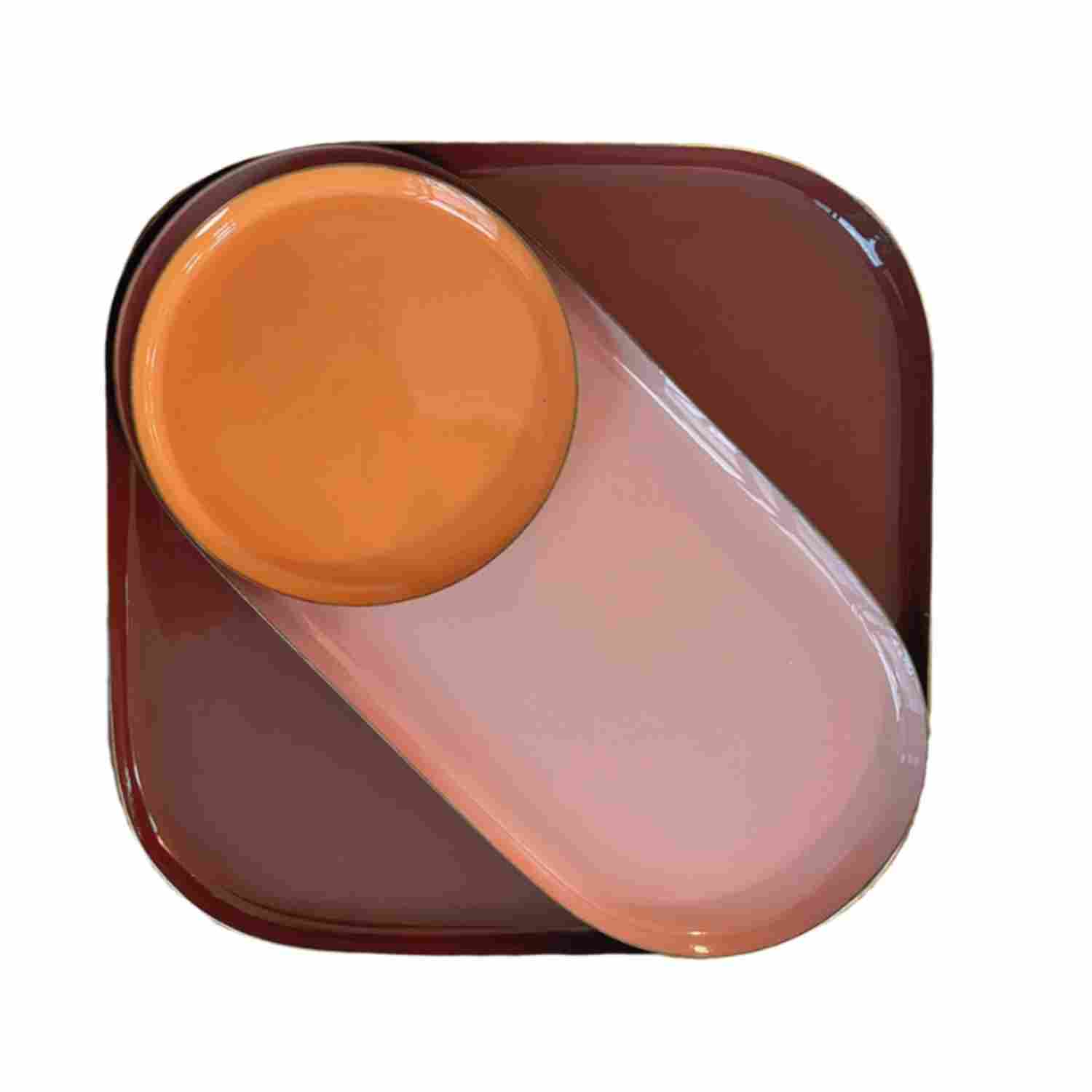 Trio de plateaux émaillés