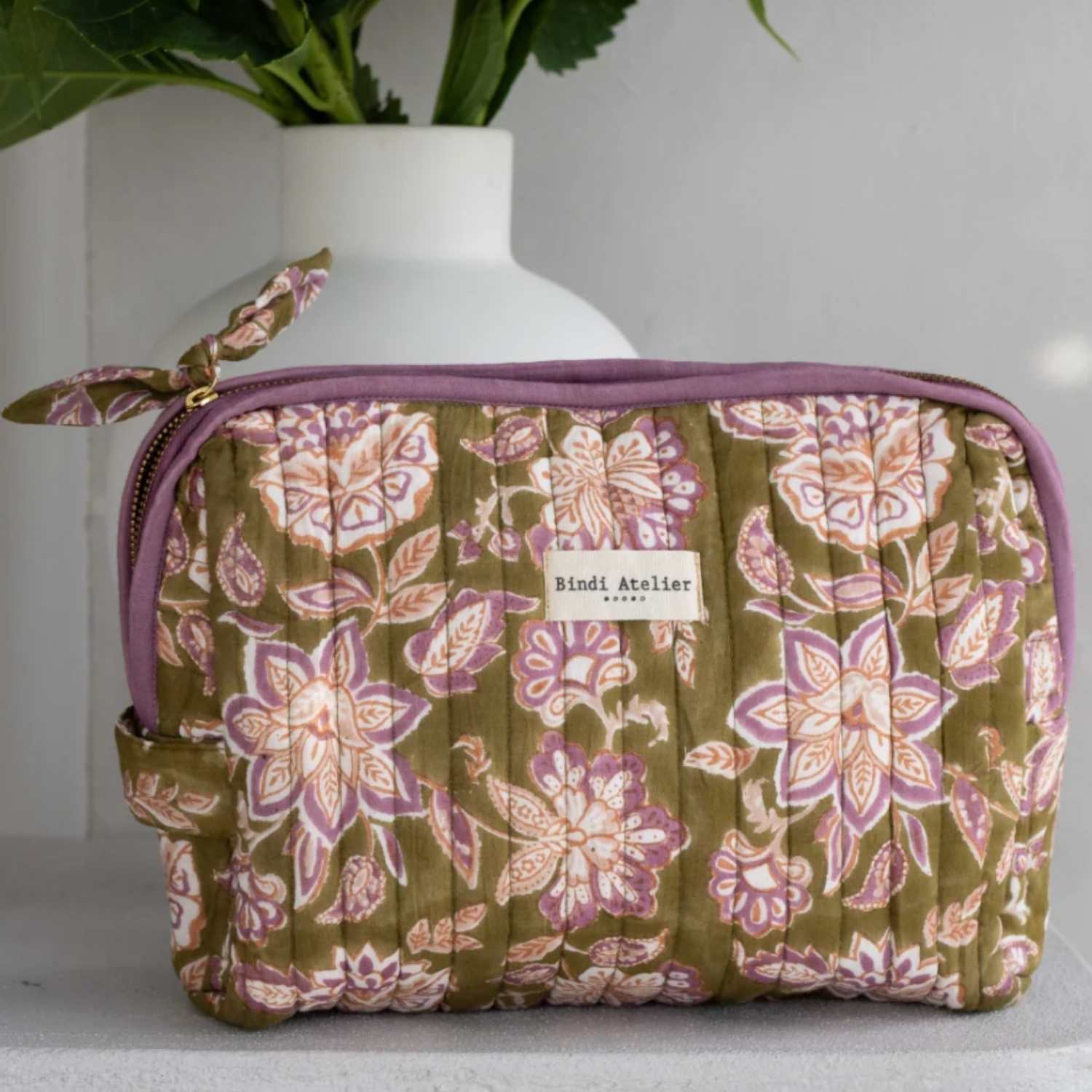 Trousse de maquillage – Matira Verde – Bindi Atelier