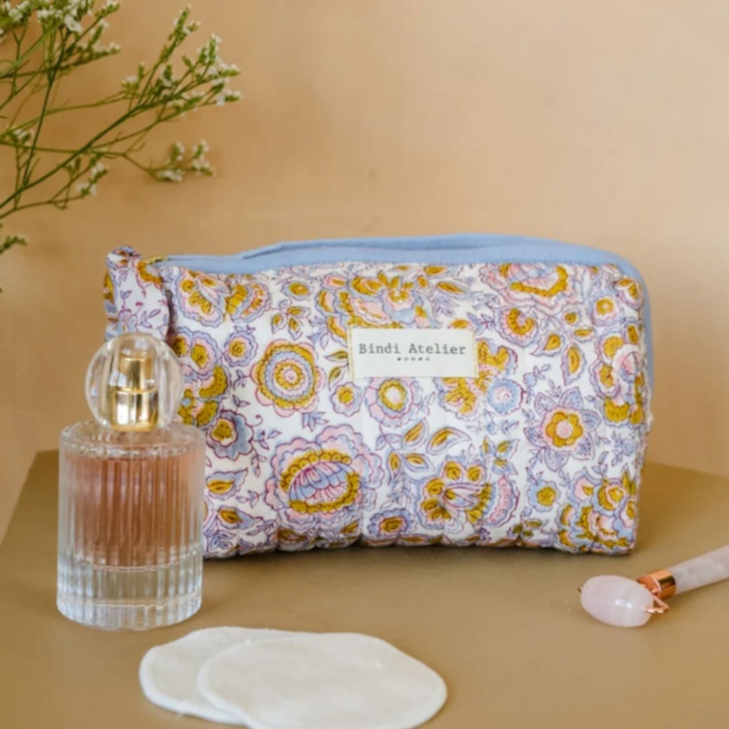 Trousse de toilette Garda Bleuet – Bindi Atelier
