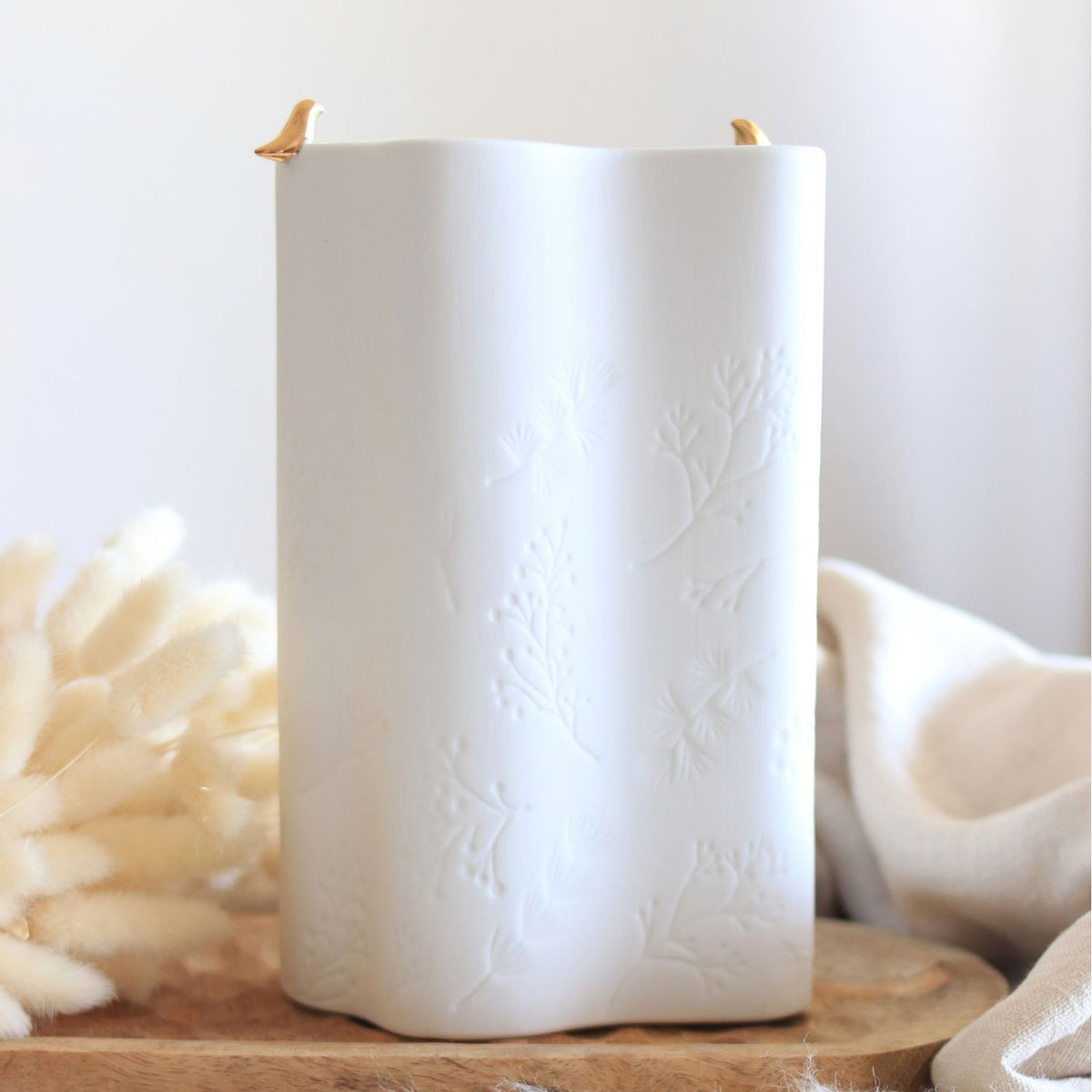 Vase Magie hivernale – Oiseaux dorés Räder