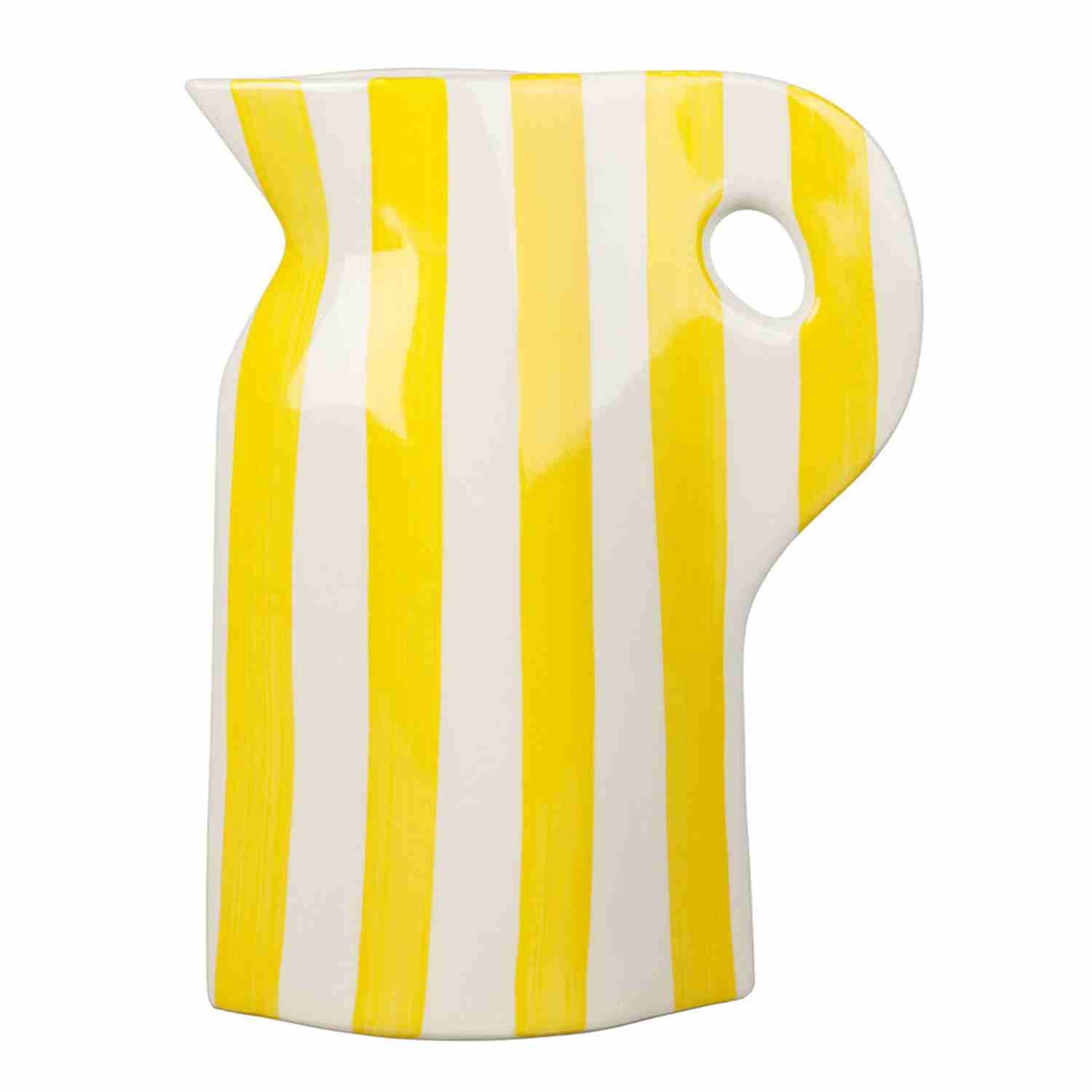 Vase pichet Artist rayé en grès