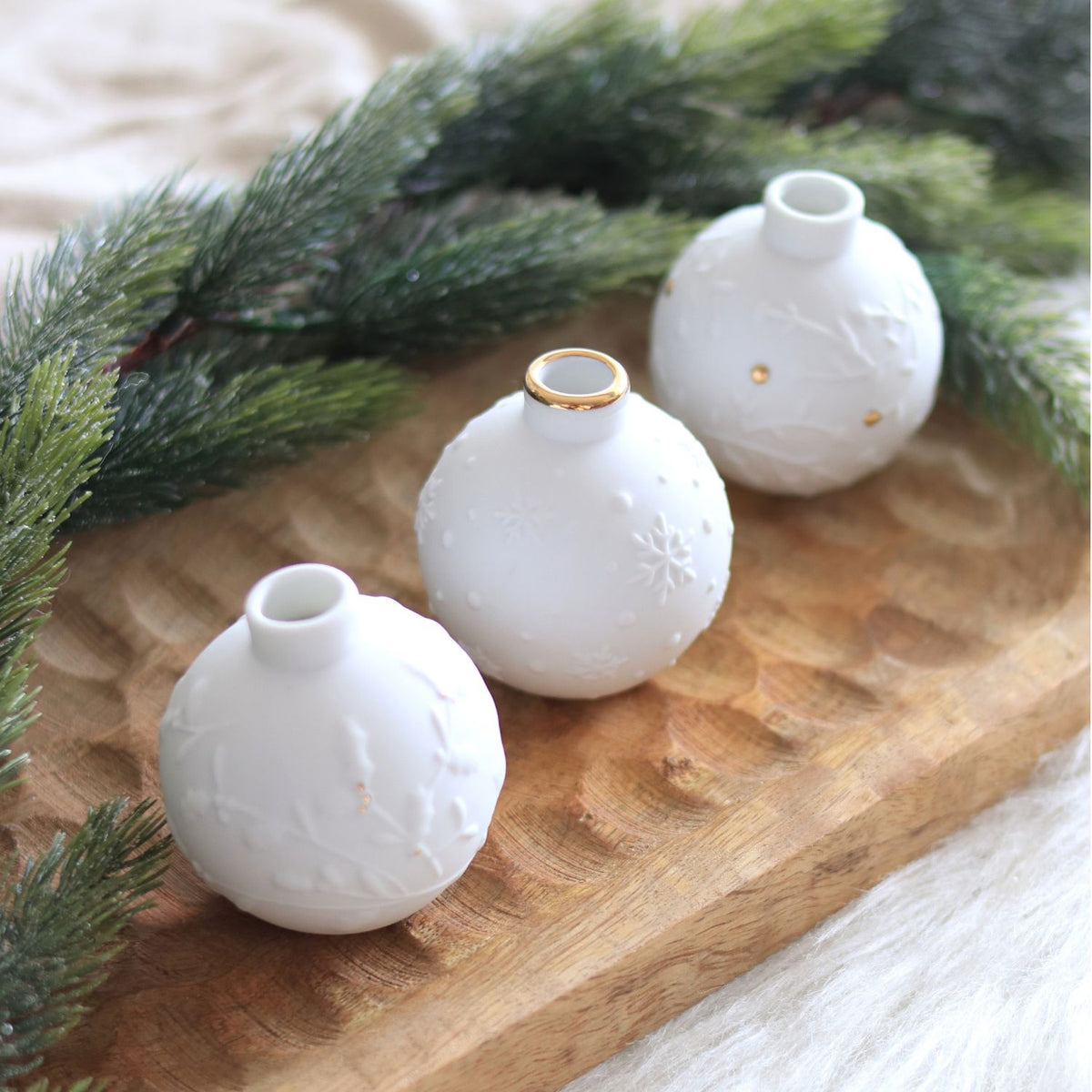Set de 3 mini vases Boules de Noël Räder