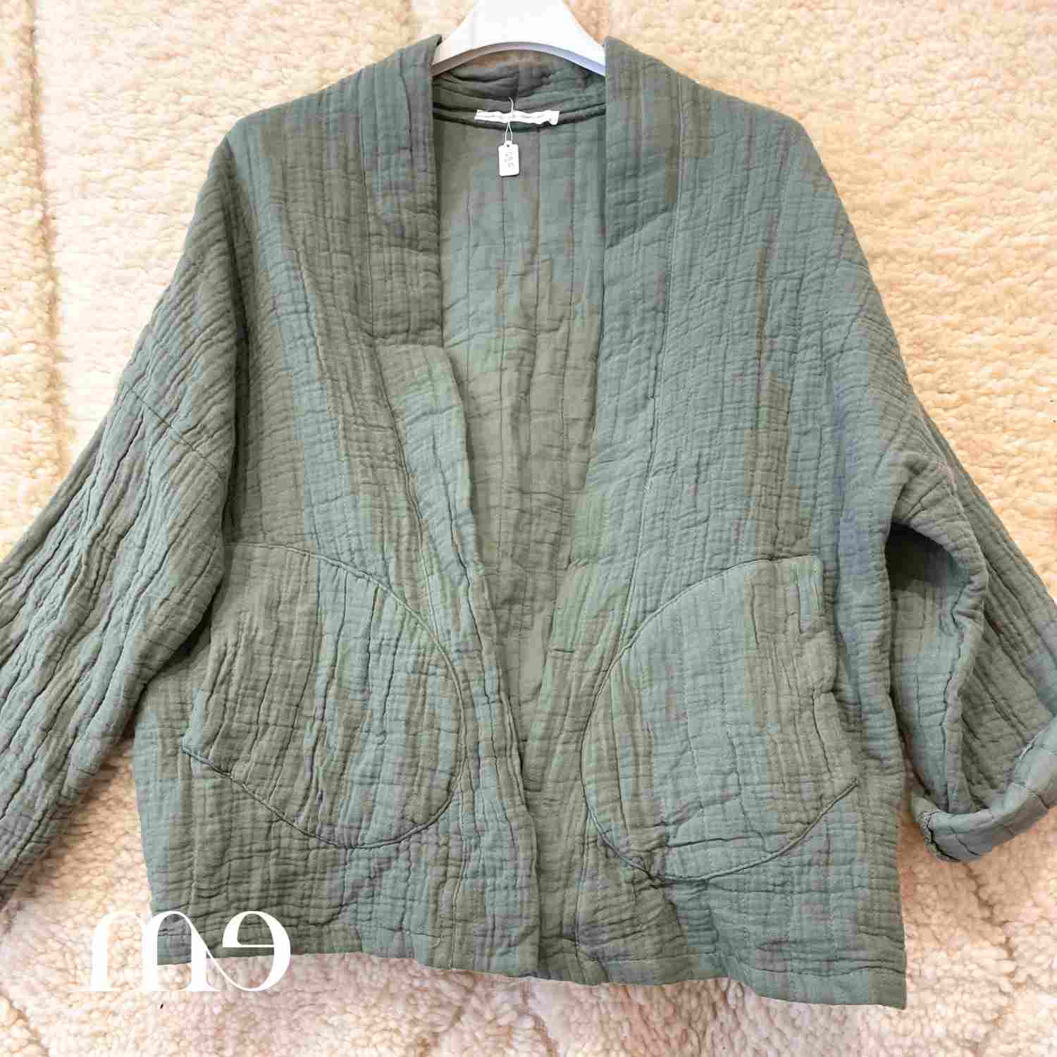 Veste matelassée en gaze de coton