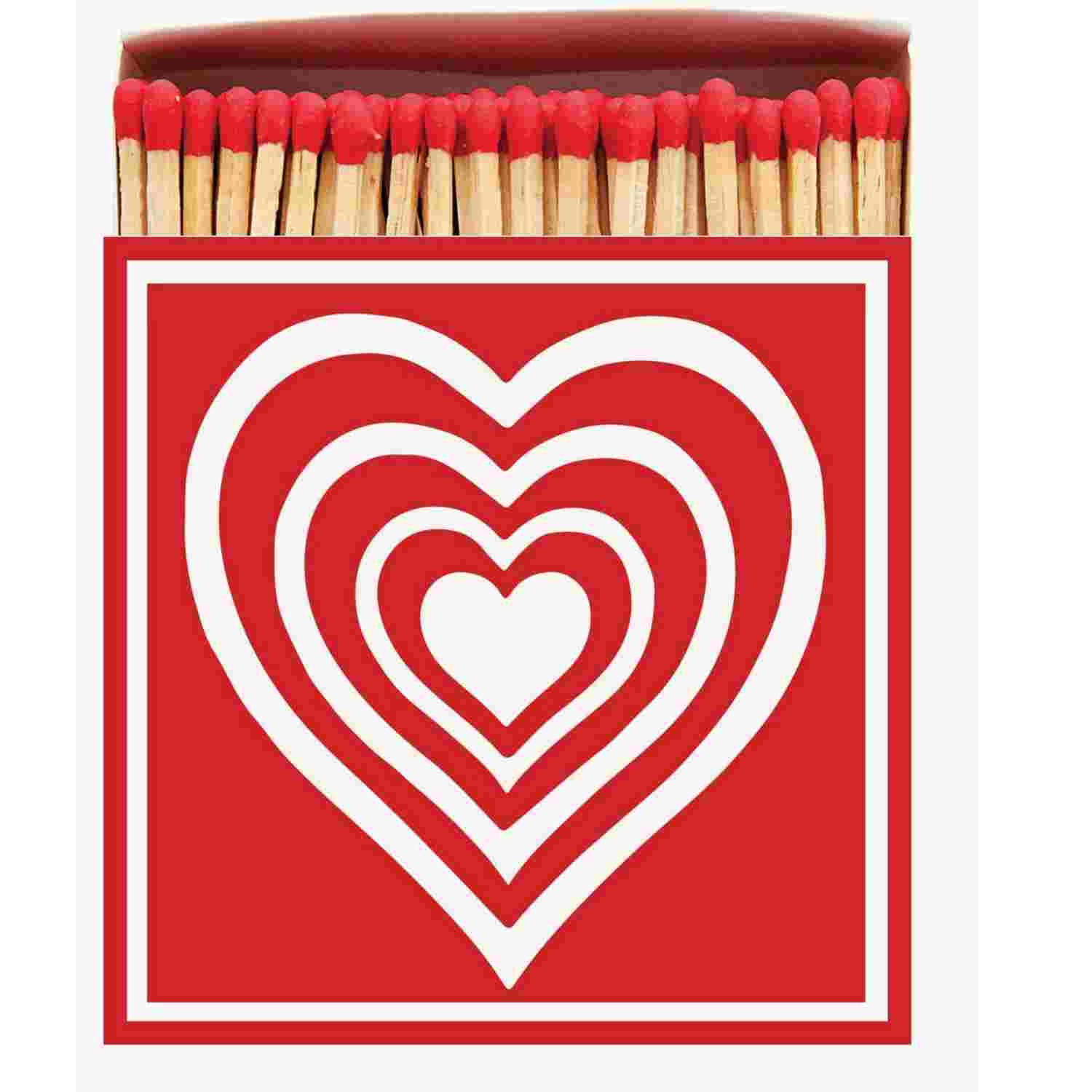 Boite d'allumette coeur rouge The Archivist
