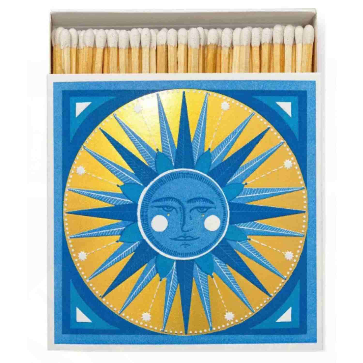 Boite d'allumettes soleil doré The Archivist