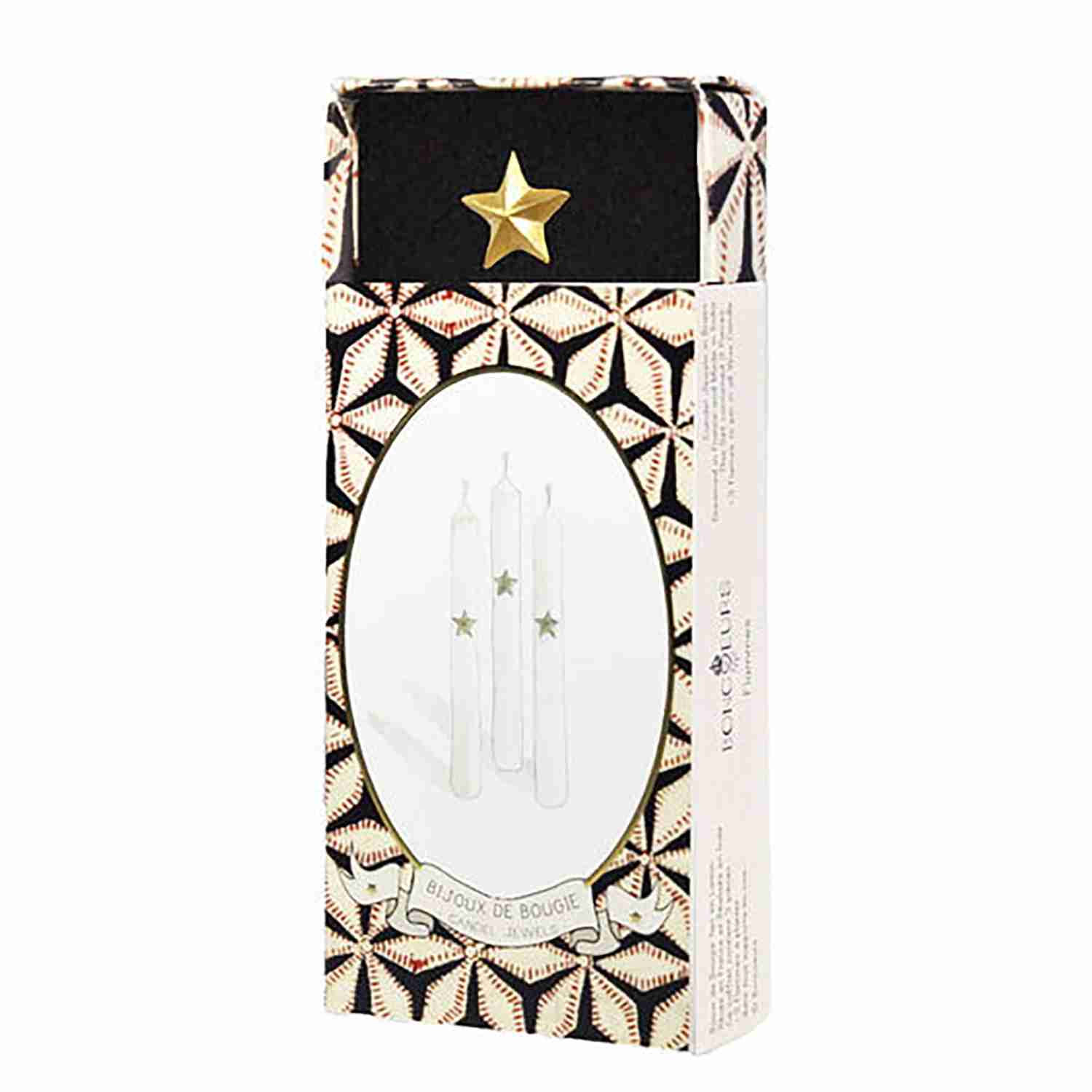 Set de 3 Bijoux de Bougies – Étoiles Dorées – Boncoeur