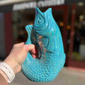Pichet carafon poisson – bleu nacré
