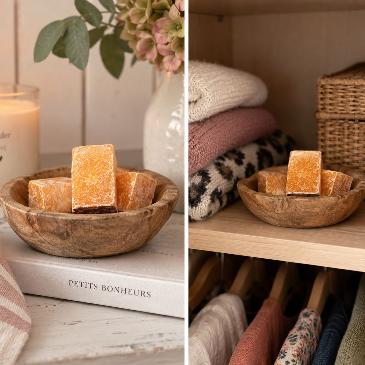 Carré d'ambre végétal - parfum d'intérieur