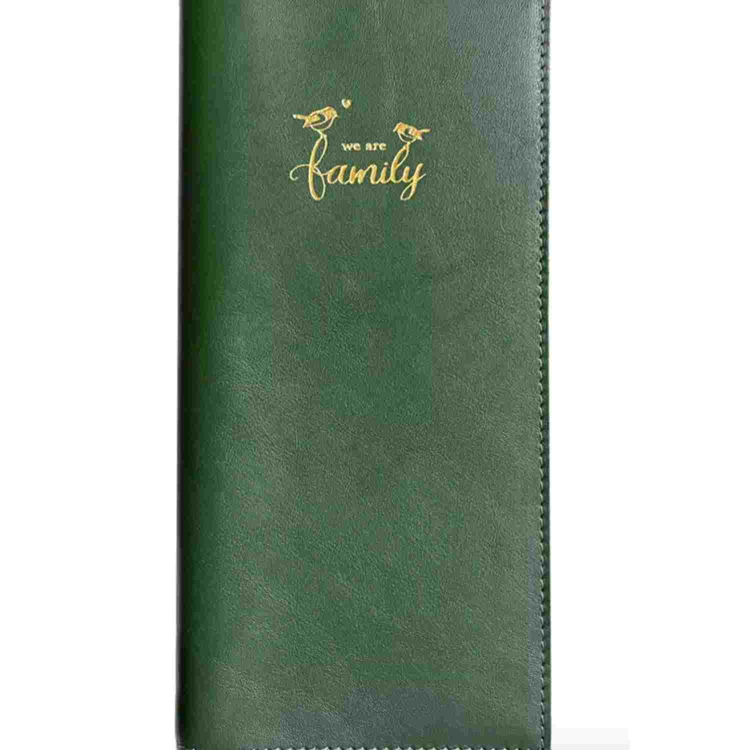 Etui livret de famille en cuir Barnabé aime le café
