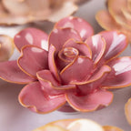 Fleur en céramique Gardenia Rose blush 