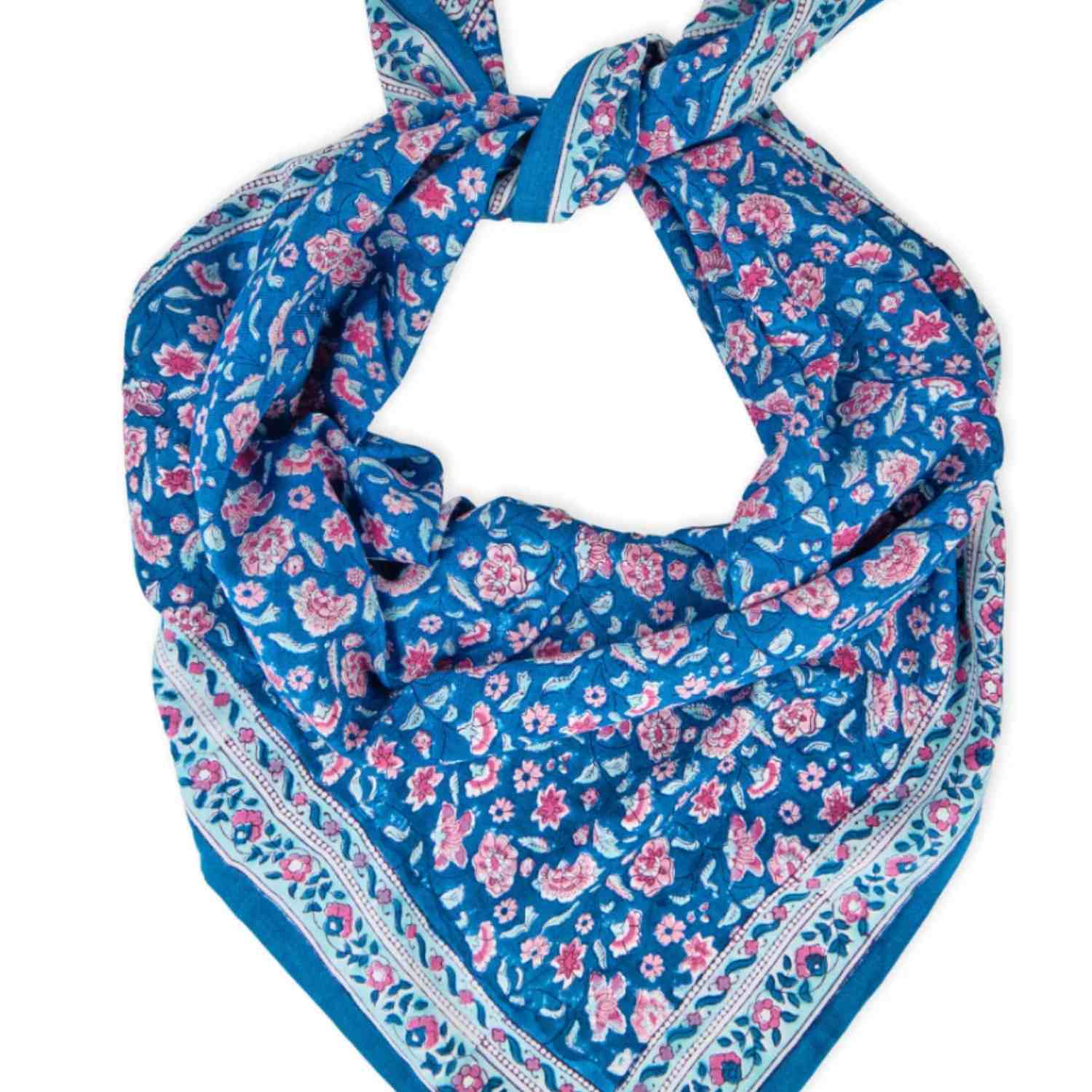 Foulard Edel aqua – Bindi Atelier