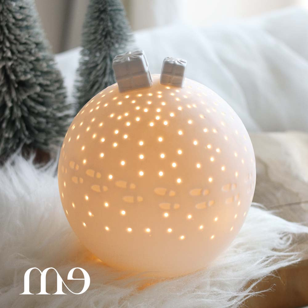 Boule lumineuse Led de Noël en porcelaine Räder
