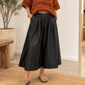 Jupe-culotte en sky noir – Johanna Paris