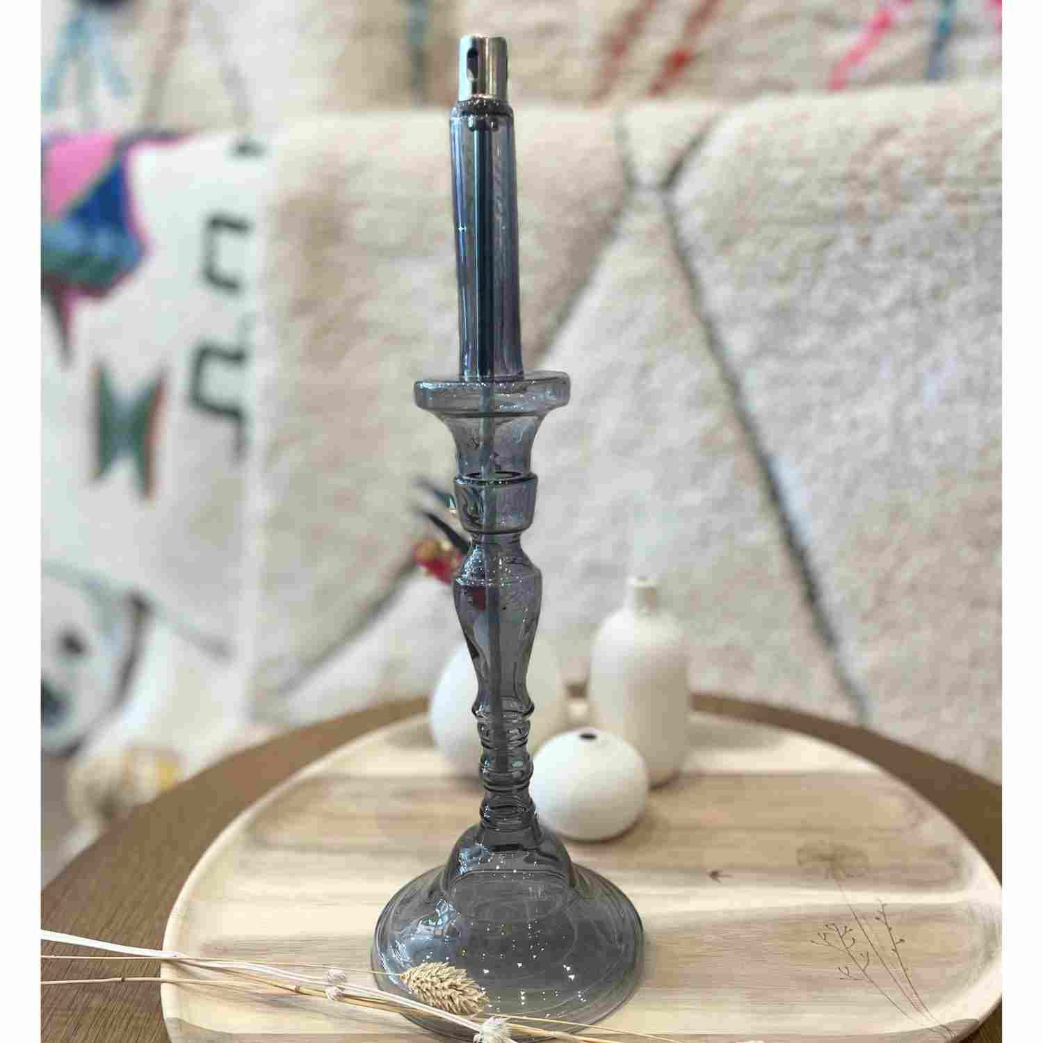 lampe à huile chandelier couleur smoke