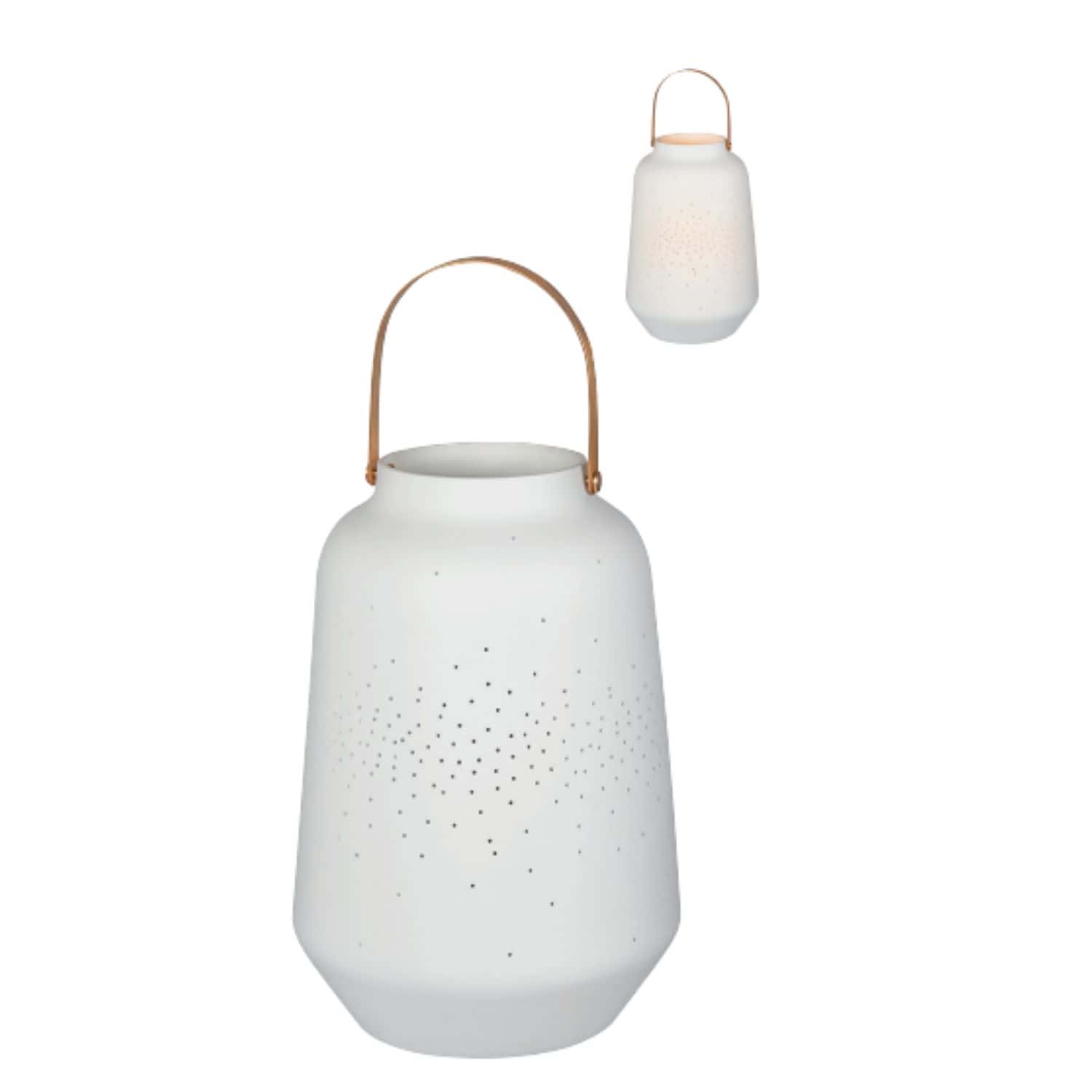 Lanterne en porcelaine avec anse GM
