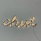 Mot lumineux Led Chut de Bazardeluxe