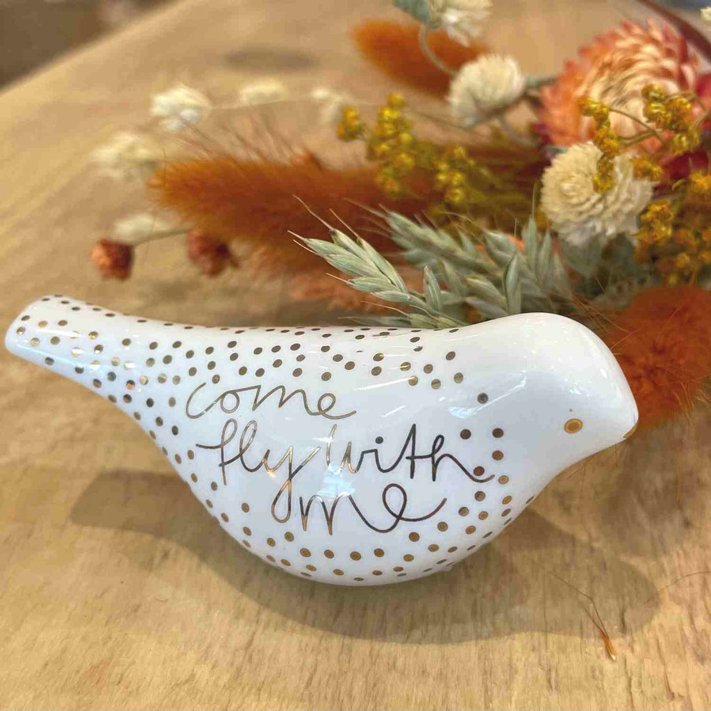 oiseau en faience de la marque rader
