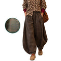Pantalon balloon à carreaux marron – Johanna Paris
