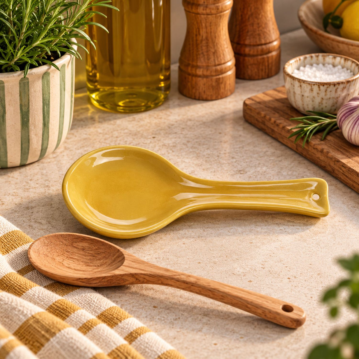 Repose-cuillère en céramique