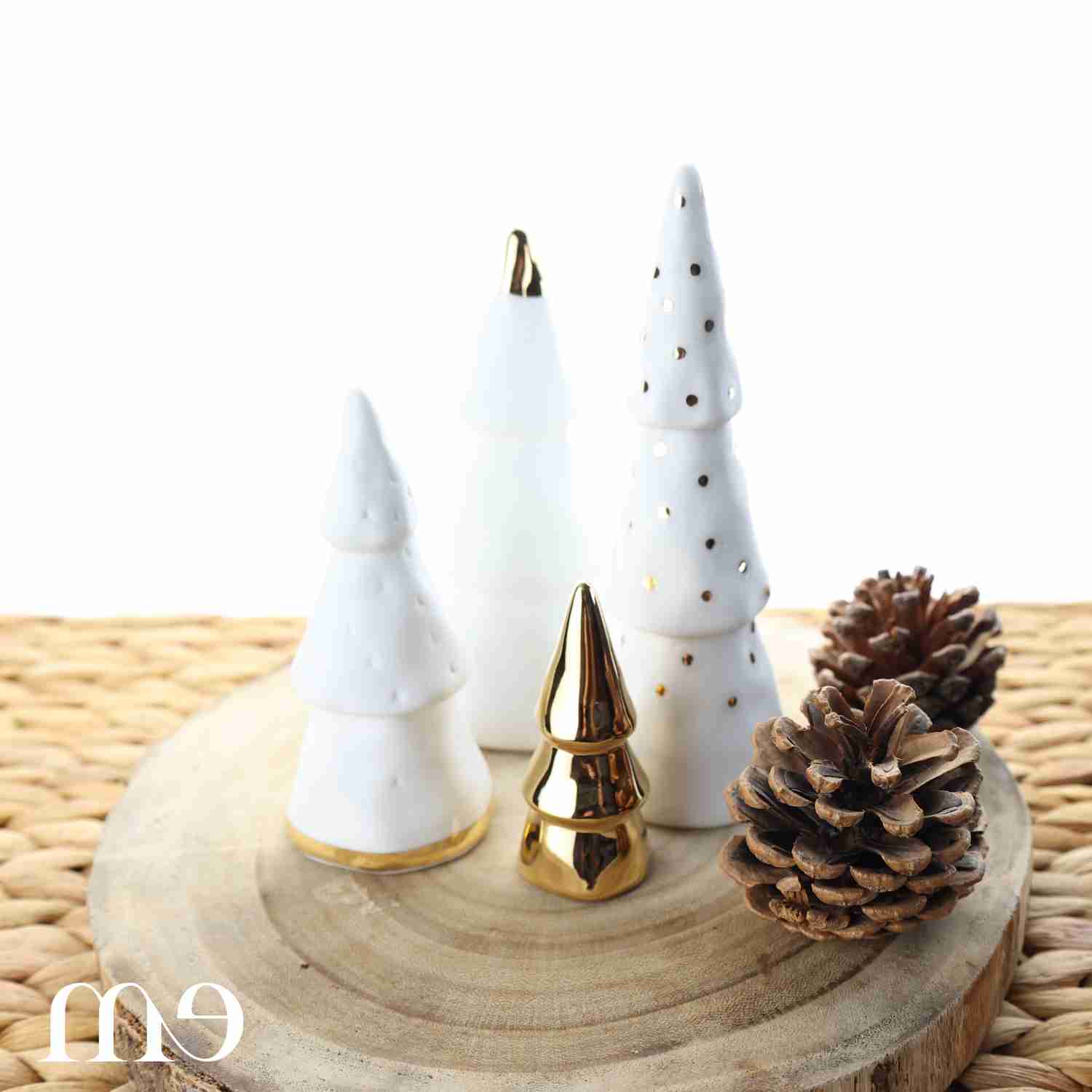 Sapin de Noël doré de Räder (set de 4)
