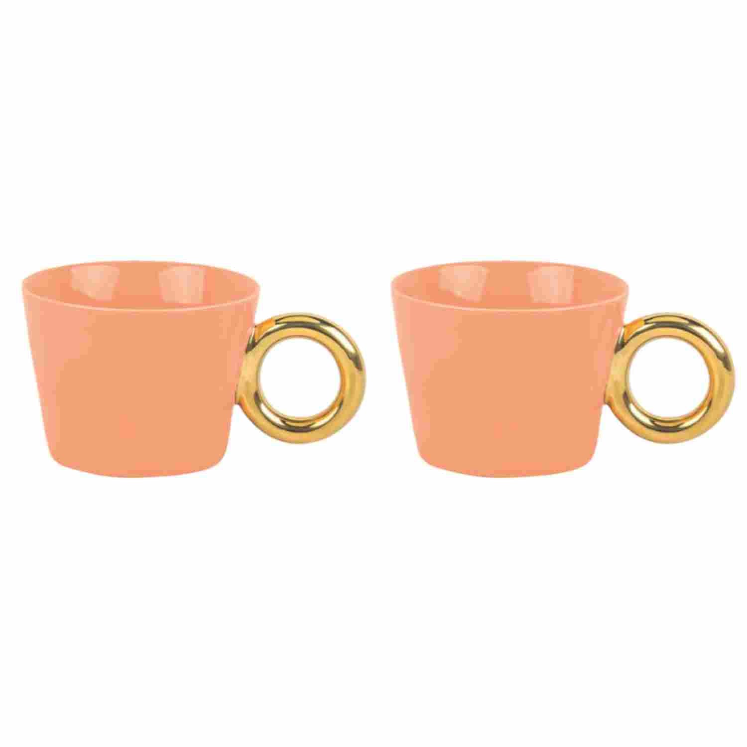 Tasse "Matin câlin" anse dorée