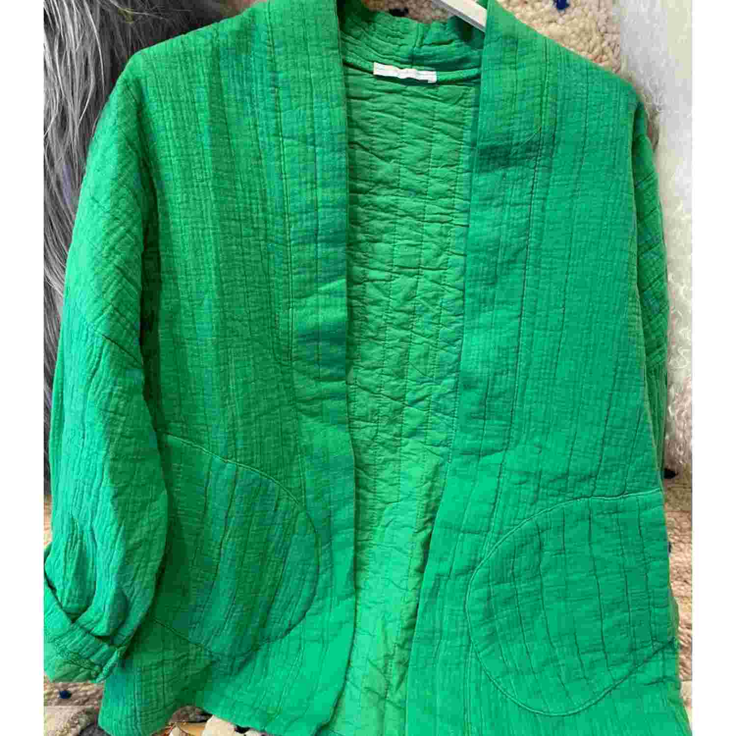 Veste matelassée en gaze de coton