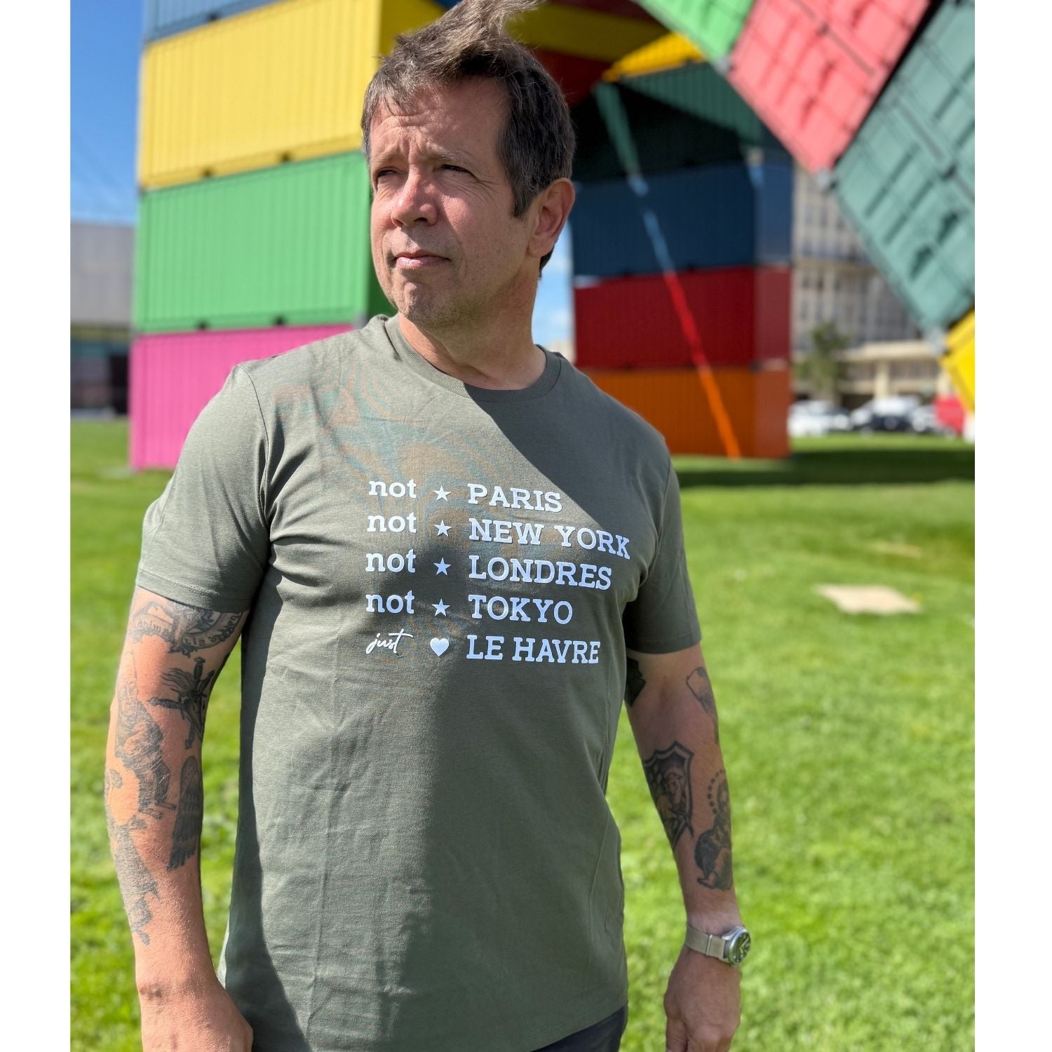 Tee-shirt Tom Just Le Havre – Kaki