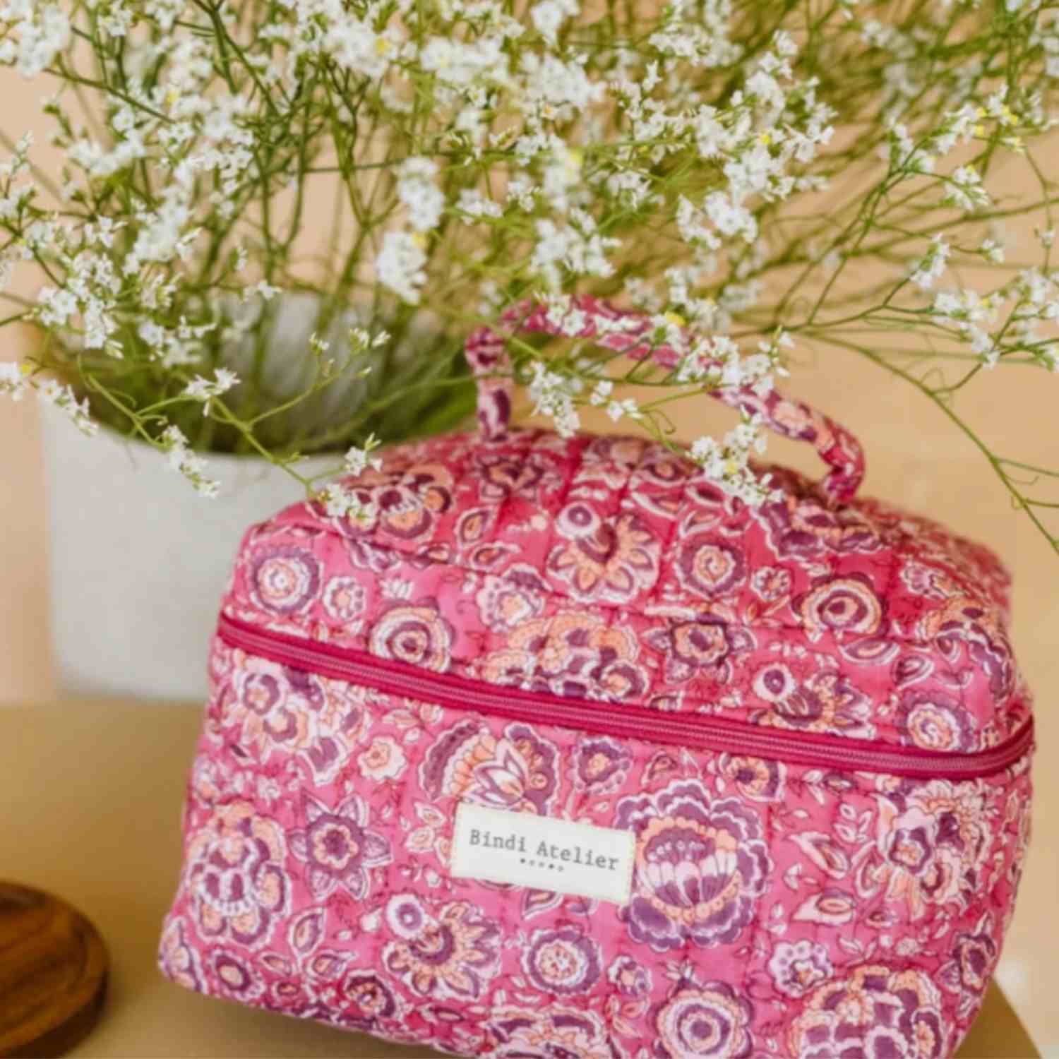 Vanity Garda framboise – Bindi Atelier