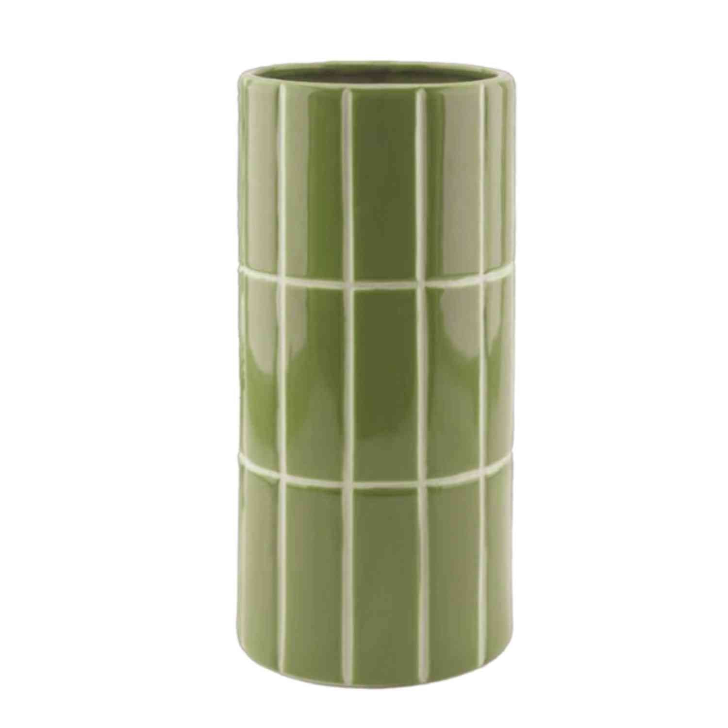 Vase Carrelage Kaki