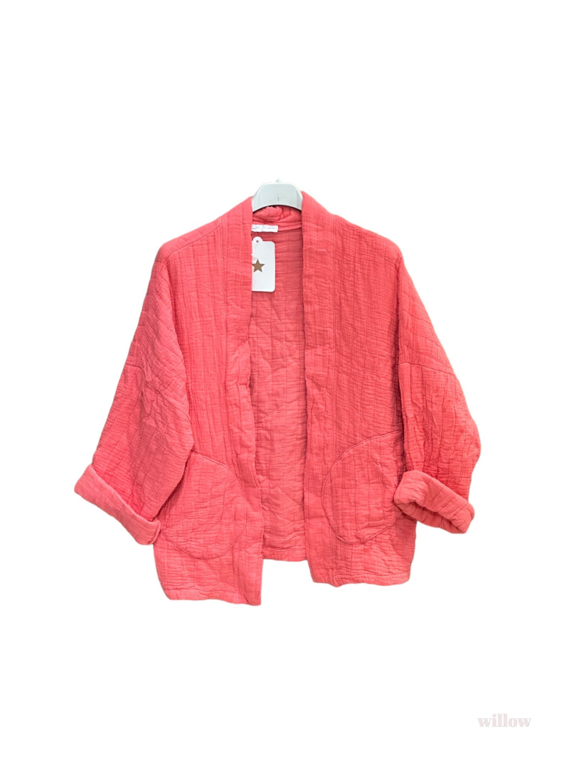 Veste matelassée en gaze de coton
