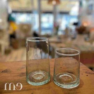 verre beldi transparent en verre soufflé fabriqué au Maroc