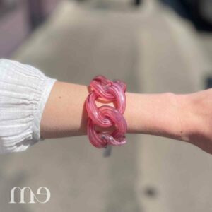bracelet maillon francine bramli rose nuancé