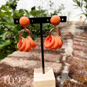 boucle d'oreille cluny orange