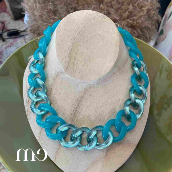 Collier maillon Aqua F Bramli