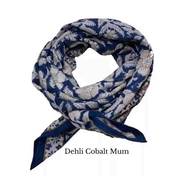 Foulard Dehli Cobalt